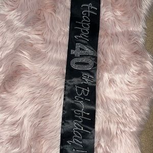 Birthday sash